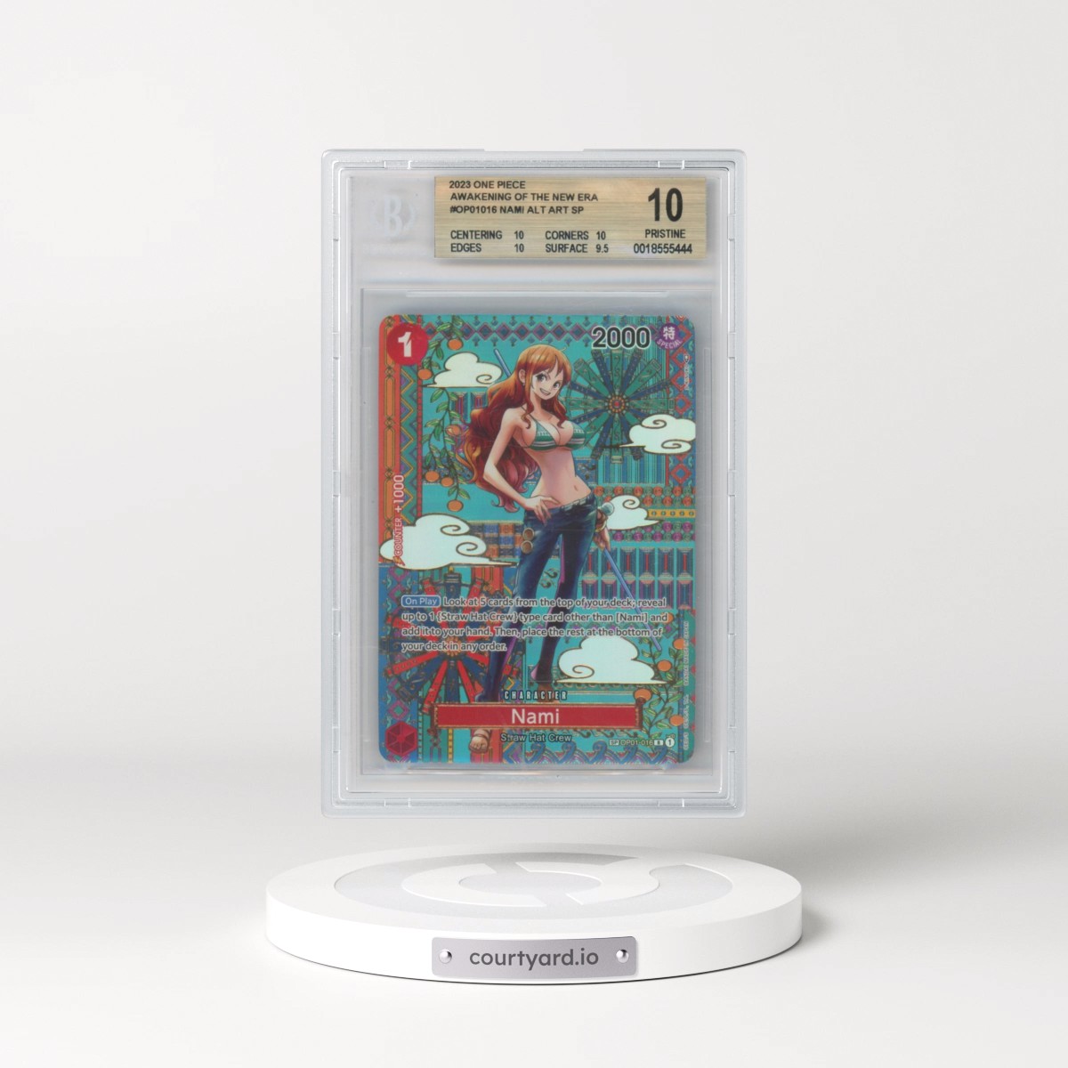 2023 Awakening of the New Era (OP05) - English #016 Nami - SP Version (SP next to number) (BGS 10 PRISTINE)