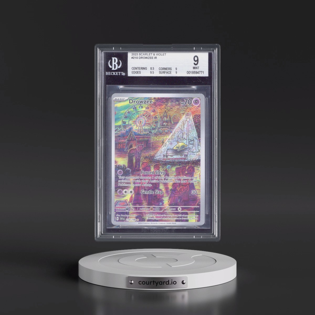 2023 Scarlet & Violet #210 Drowzee - Illustration Rare Holo (BGS 9 MINT)