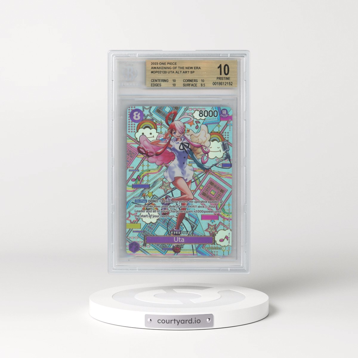 2023 One Piece OP05-Awakening of the New Era #120 Uta - Special Alternate Art (BGS 10 PRISTINE)
