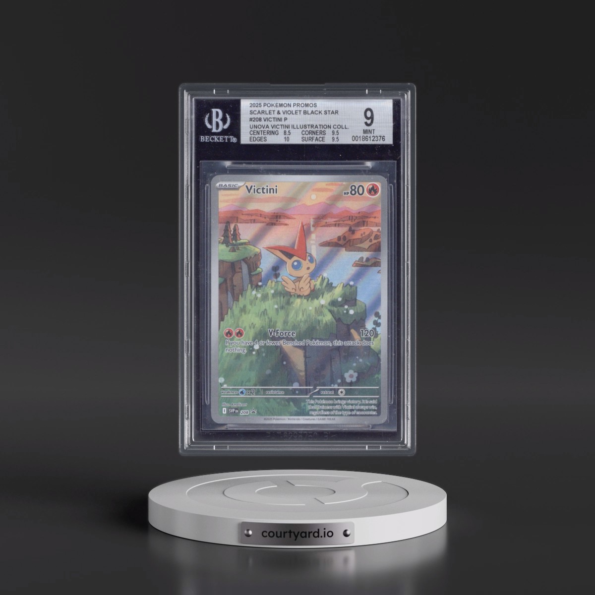 2023 Black Star Promos - Scarlet & Violet SVP EN Victini - Unova Victini Illustration Collection (Holo) #208 BGS 9