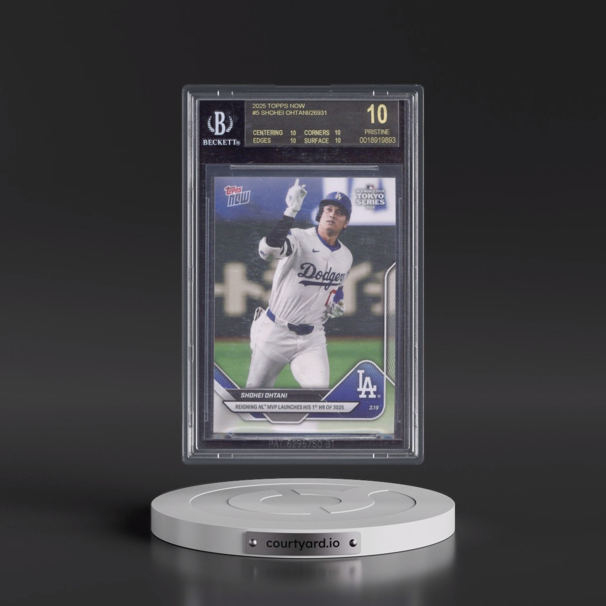 2025 Topps Now #5 Shohei Ohtani (BGS 10 BLACK LABEL)