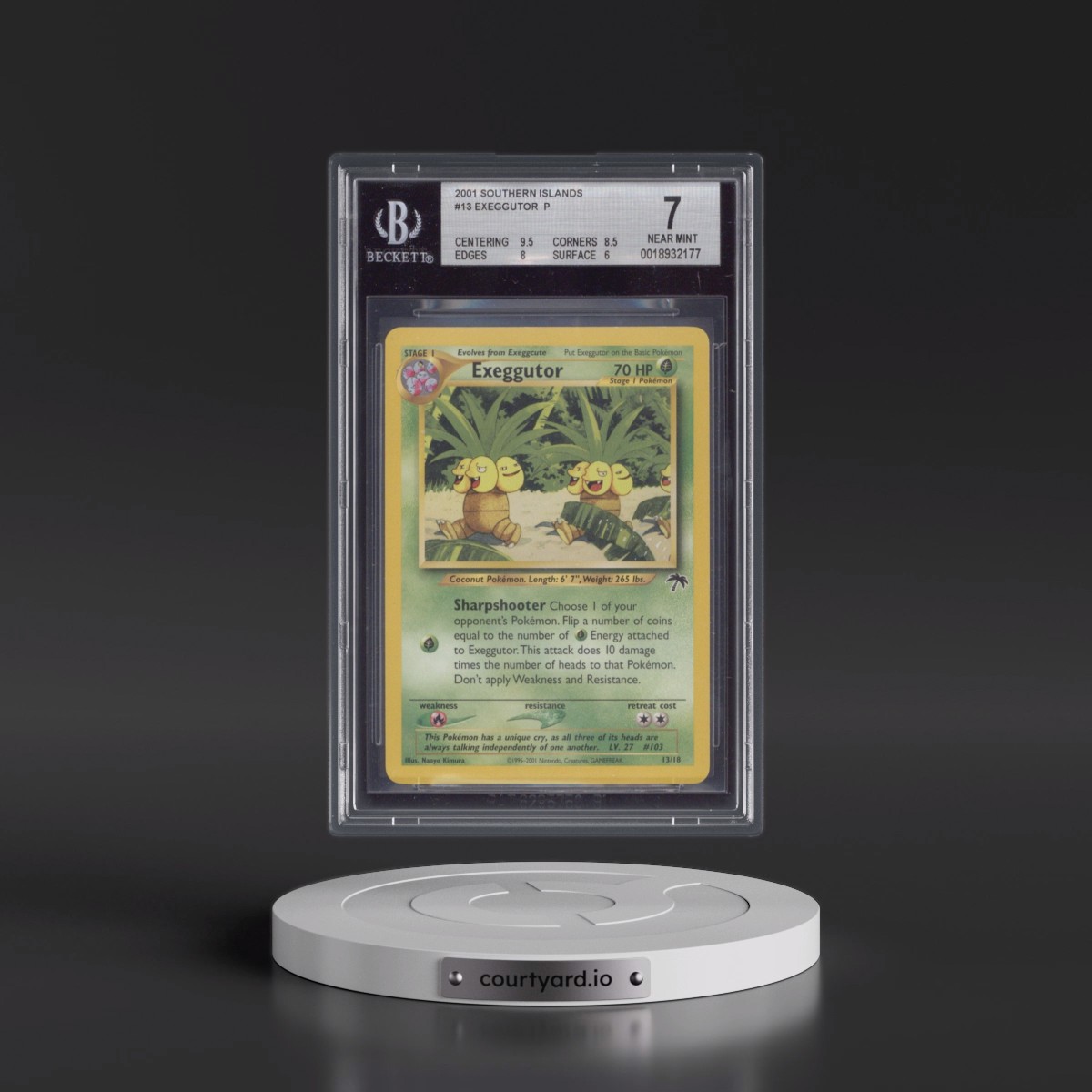 2001 Southern Islands #13 Exeggutor (BGS 7 NM)