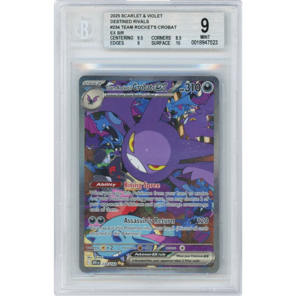 Pokémon Dri Destined Rivals Team Rocket's Crobat