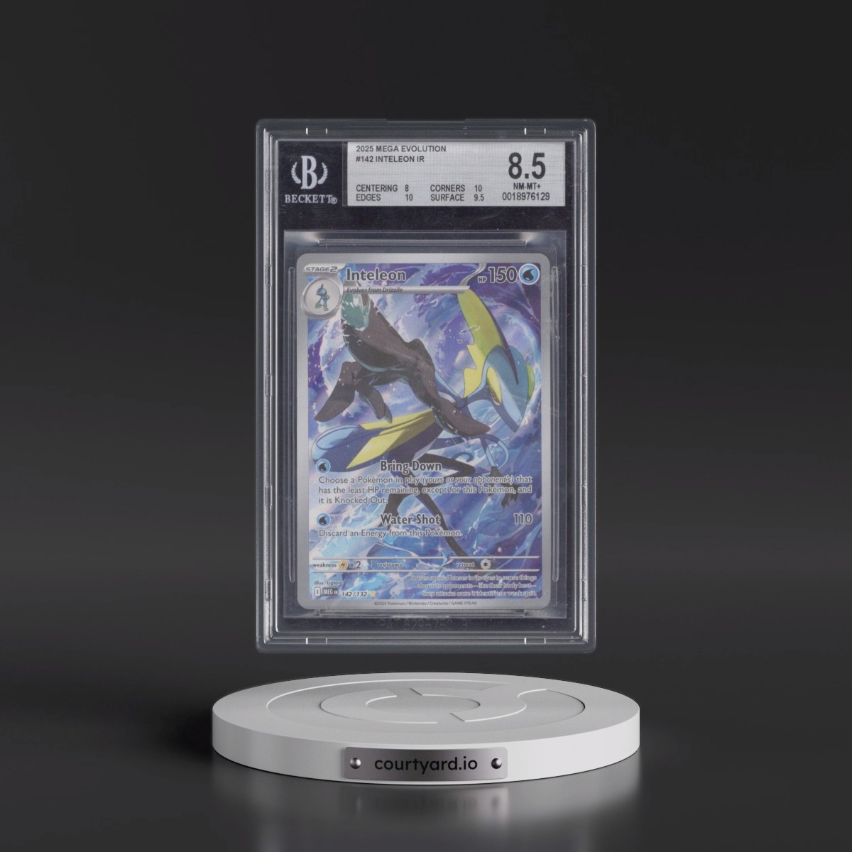 2025 Mega Evolution - MEG EN Inteleon - Illustration Rare Holo #142 BGS 8.5