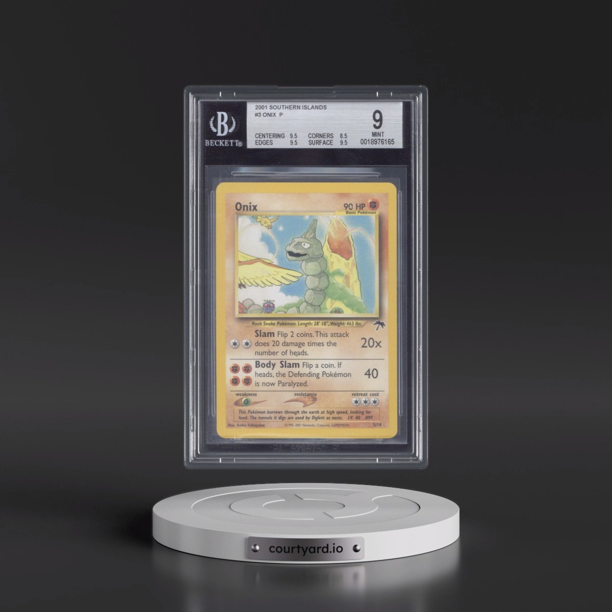 2001 Southern Islands #3 Onix (BGS 9 MINT)