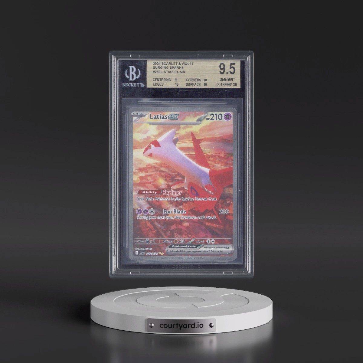 2024 Surging Sparks - SSP EN Latias ex - Special Illustration Rare (Holo) #239 BGS 9.5