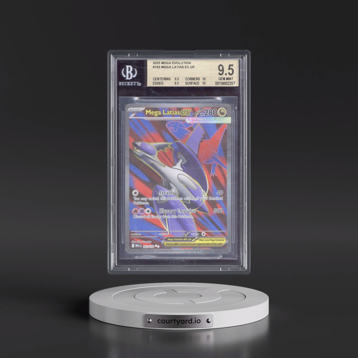 2025 Mega Evolution - MEG EN #163 Mega Latias ex - Ultra Rare Holo (BGS 9.5 GEM MINT)