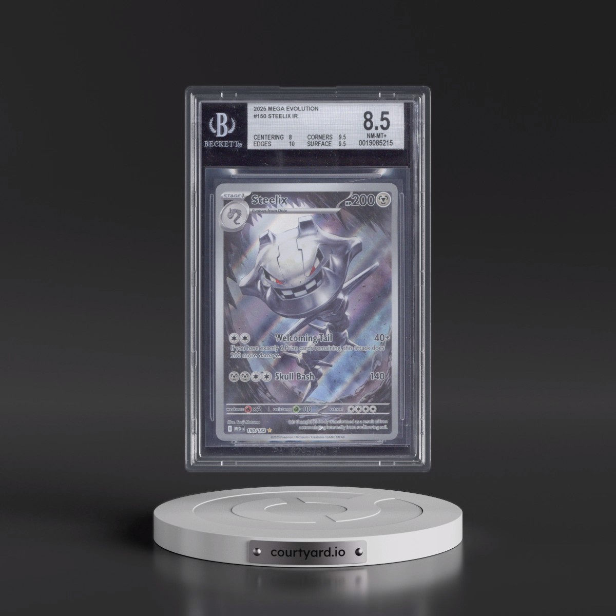 2025 Mega Evolution - MEG EN #150 Steelix - Illustration Rare Holo (BGS 8.5 NM-MT+)