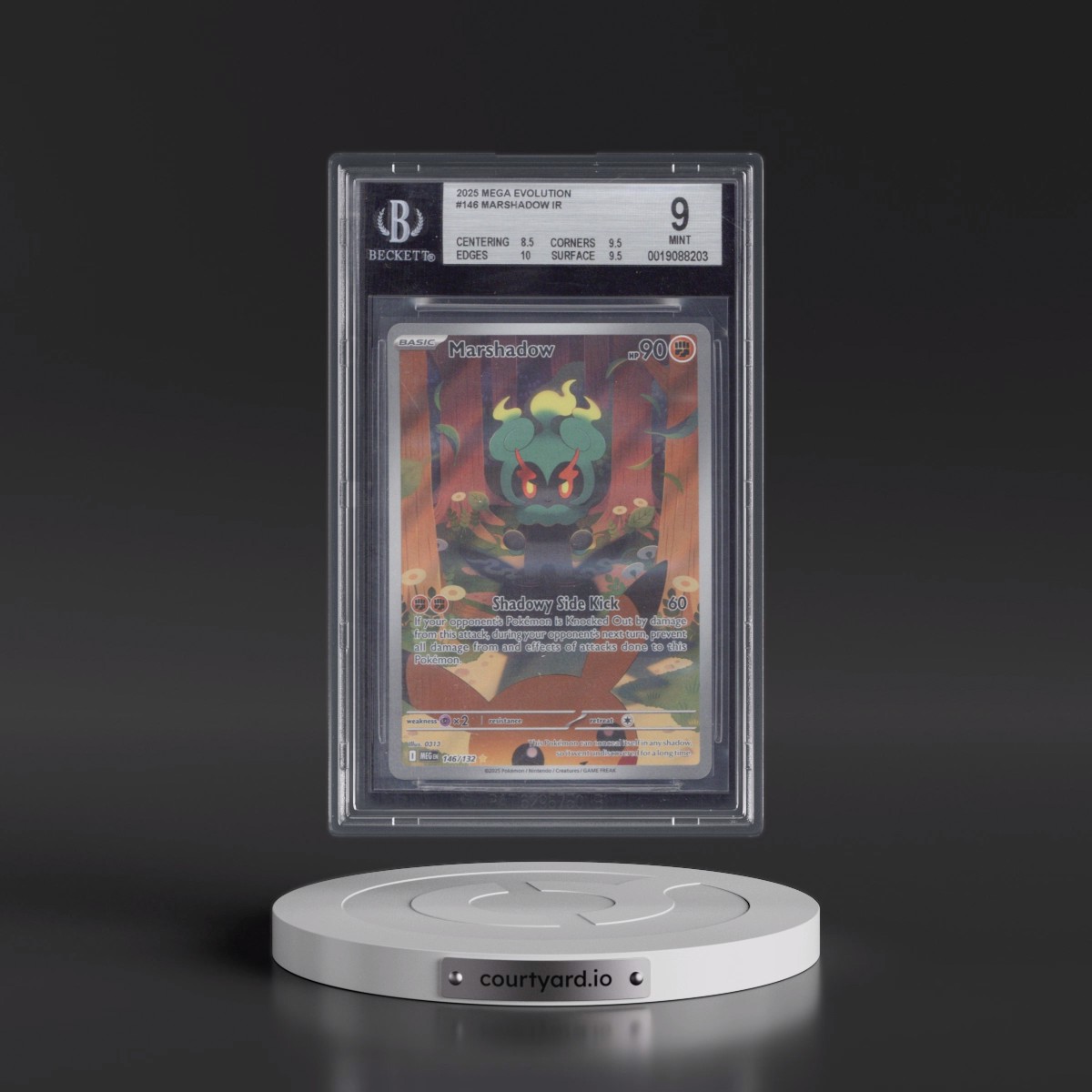 2025 Mega Evolution - MEG EN #146 Marshadow - Illustration Rare Holo (BGS 9 MINT)