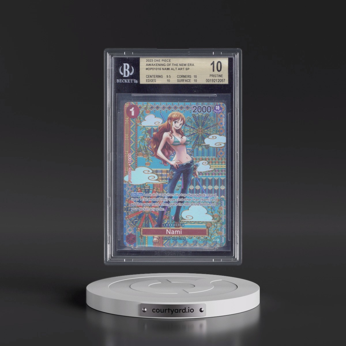 2023 Awakening of the New Era (OP05) - English Nami - SP Ver. (SP next to number) #016 BGS 10