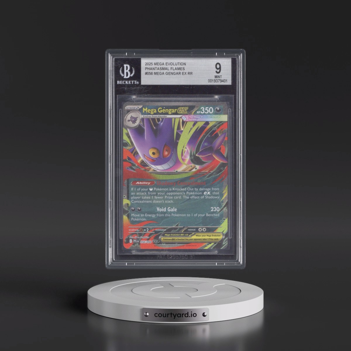 2025 Phantasmal Flames - PFL EN Mega Gengar ex - Holo #056 BGS 9