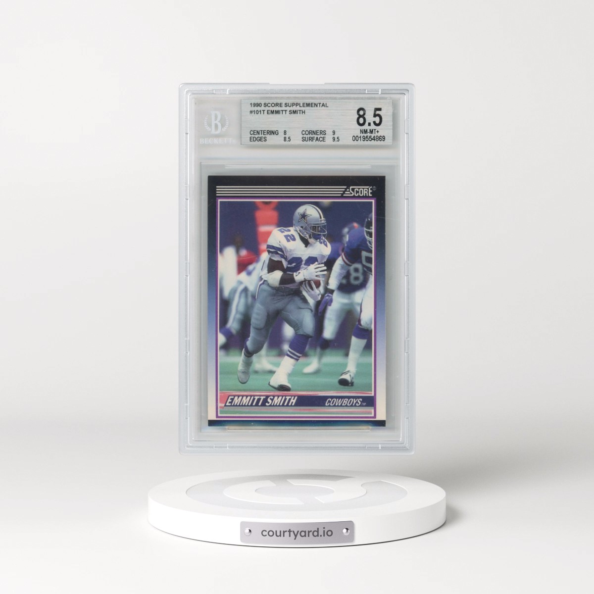 1990 Score Supplemental #101T Emmitt Smith (BGS 8.5 NM-MT+)