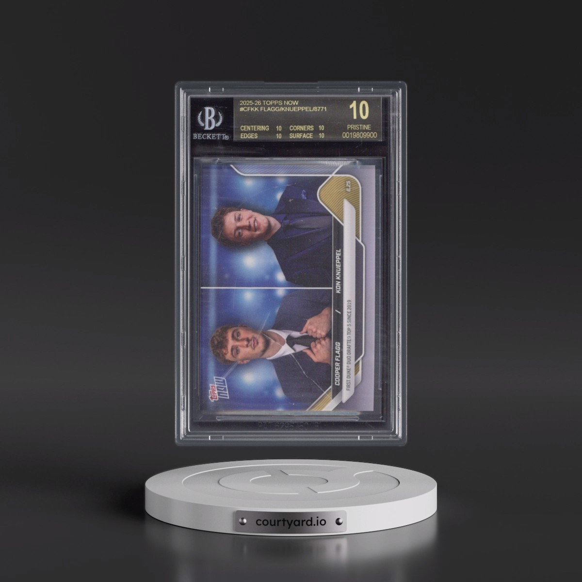 2025 Topps Now #CFKK Cooper Flagg/Kon Knueppel (BGS 10 BLACK LABEL)