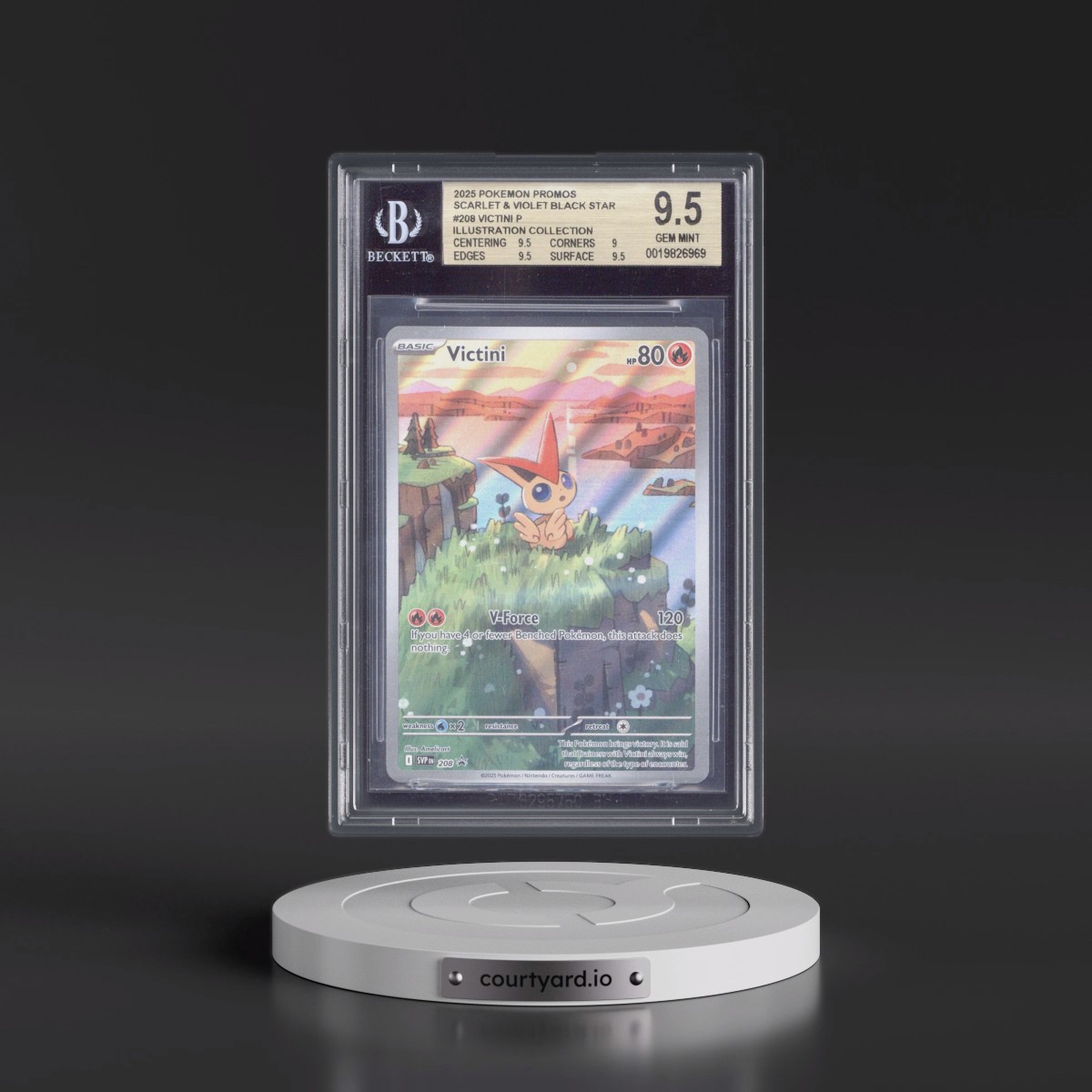 2023 Black Star Promos - Scarlet & Violet SVP EN #208 Victini - Unova Victini Illustration Collection (Holo) (BGS 9.5 GEM MINT)