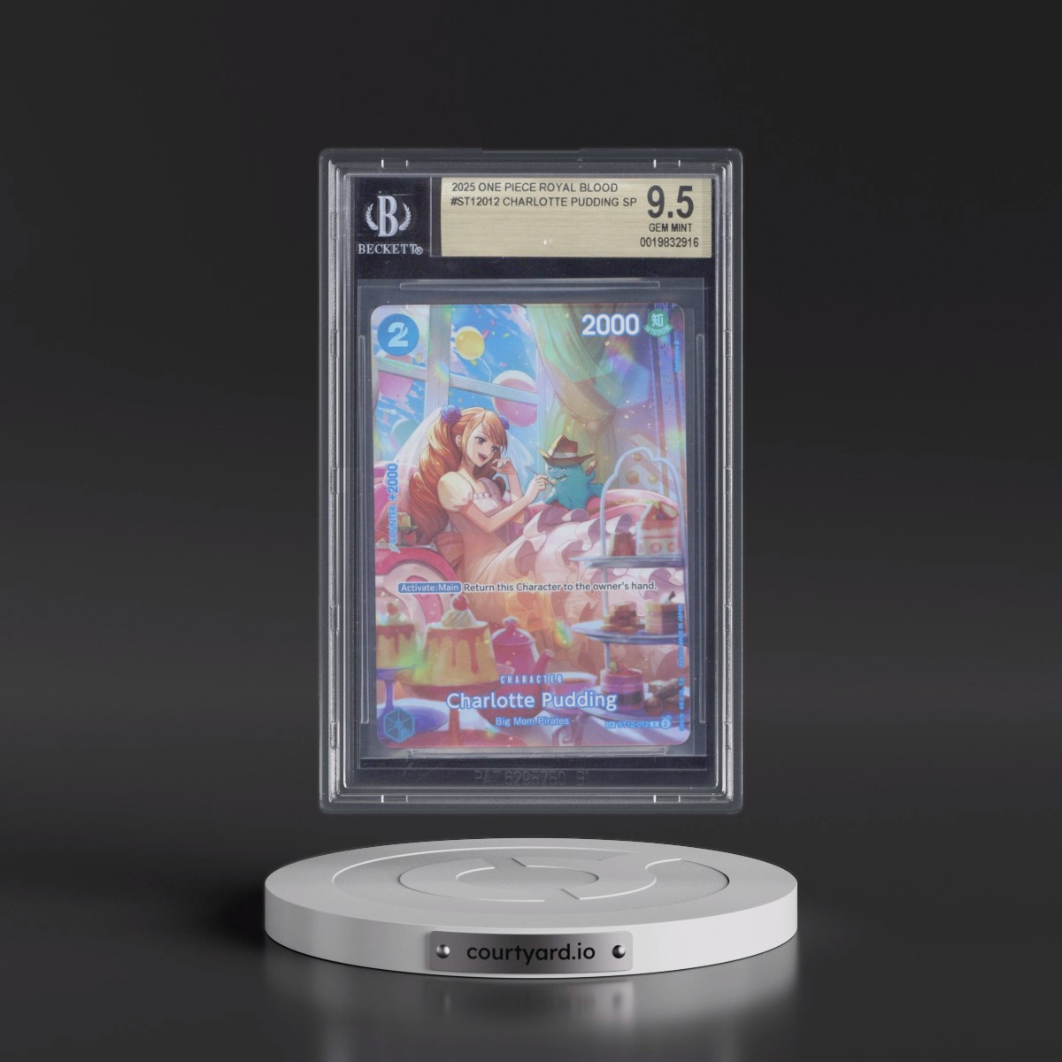 2025 One Piece Card Game Royal Blood #ST12012 Charlotte Pudding SP (BGS 9.5 GEM MINT)
