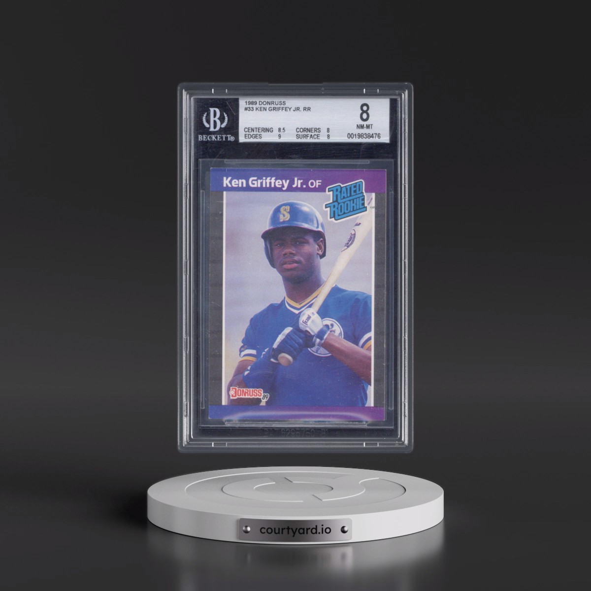 1989 Donruss #33 Ken Griffey Jr (BGS 8 NM-MT)