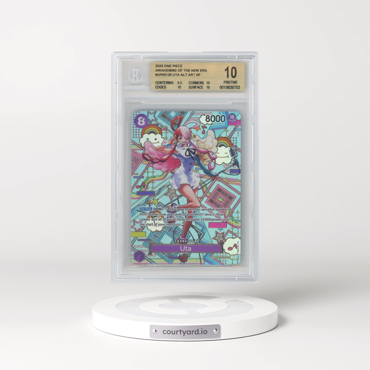 2023 One Piece OP05-Awakening of the New Era #120 Uta - Special Alternate Art (BGS 10 PRISTINE)
