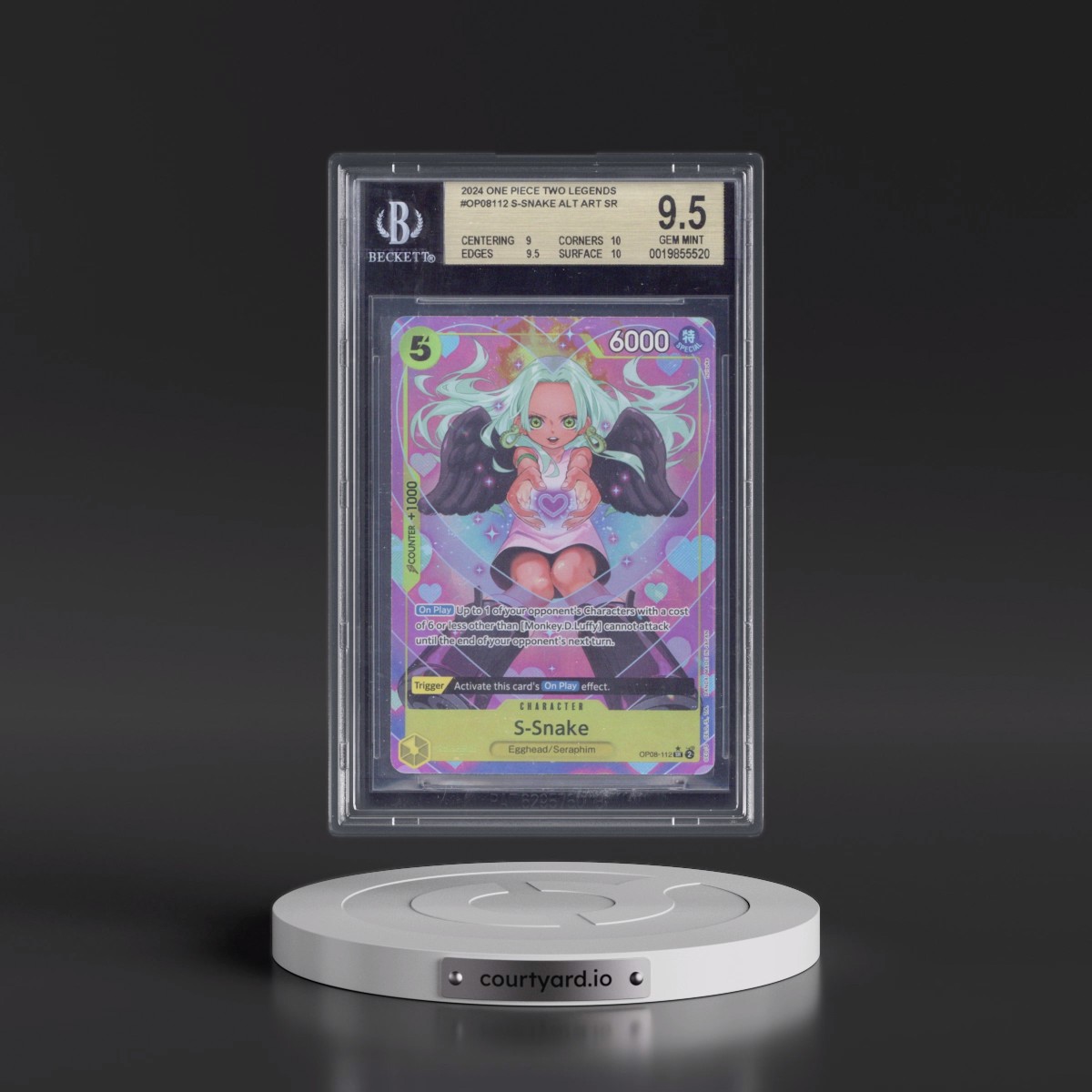 2024 Two Legends (OP08) - English S-Snake - (Borderless) Alt Art #112 BGS 9.5