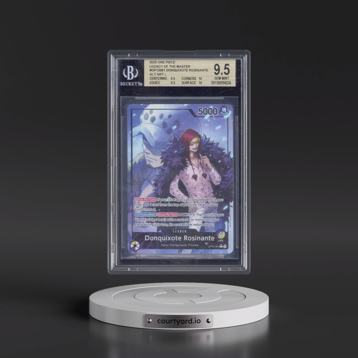 2025 Legacy of the Master (OP12) - English Donquixote Rosinante - (Map Text Box) Alt Art #061 BGS 9.5