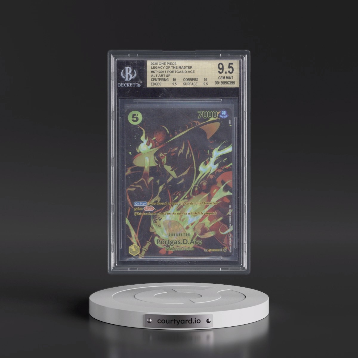 2025 Legacy of the Master (OP12) - English Portgas D. Ace - SP Ver. (SP next to number) #011 BGS 9.5