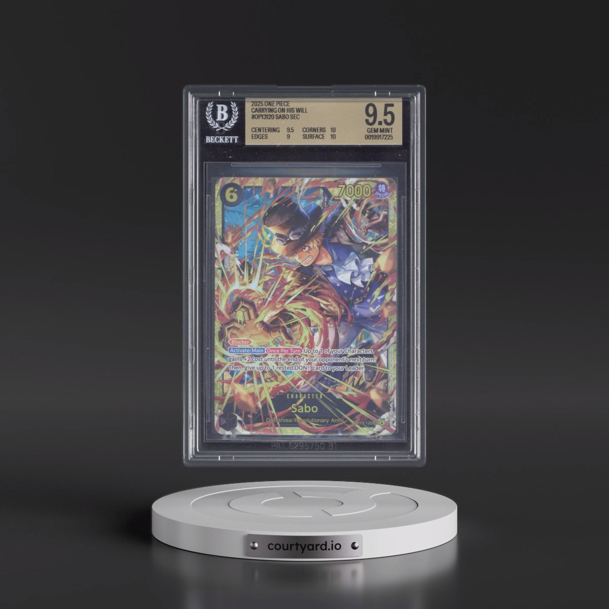 2025 Carrying on His Will (OP13) - English #120 Sabo (BGS 9.5 GEM MINT)