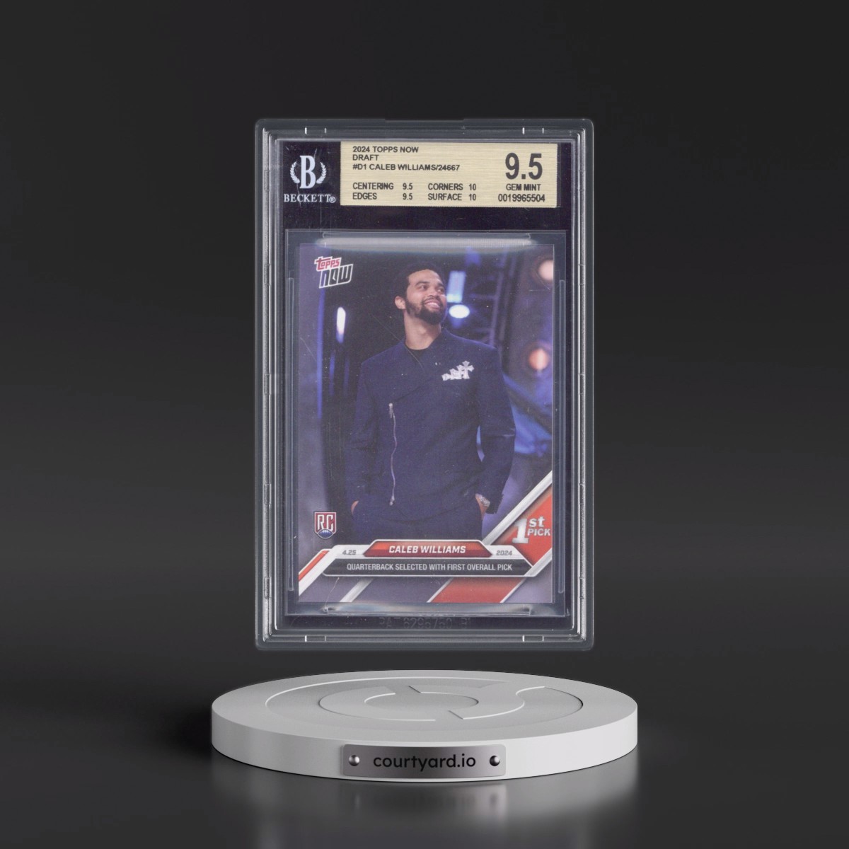 2024 Topps Now #D1 Caleb Williams (BGS 9.5 GEM MINT)