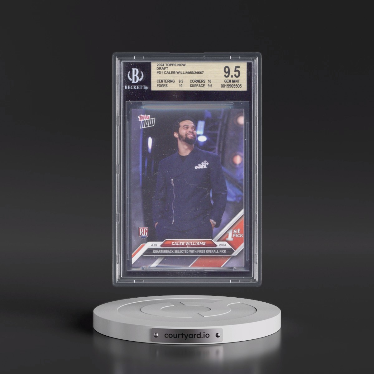 2024 Topps Now #D1 Caleb Williams (BGS 9.5 GEM MINT)