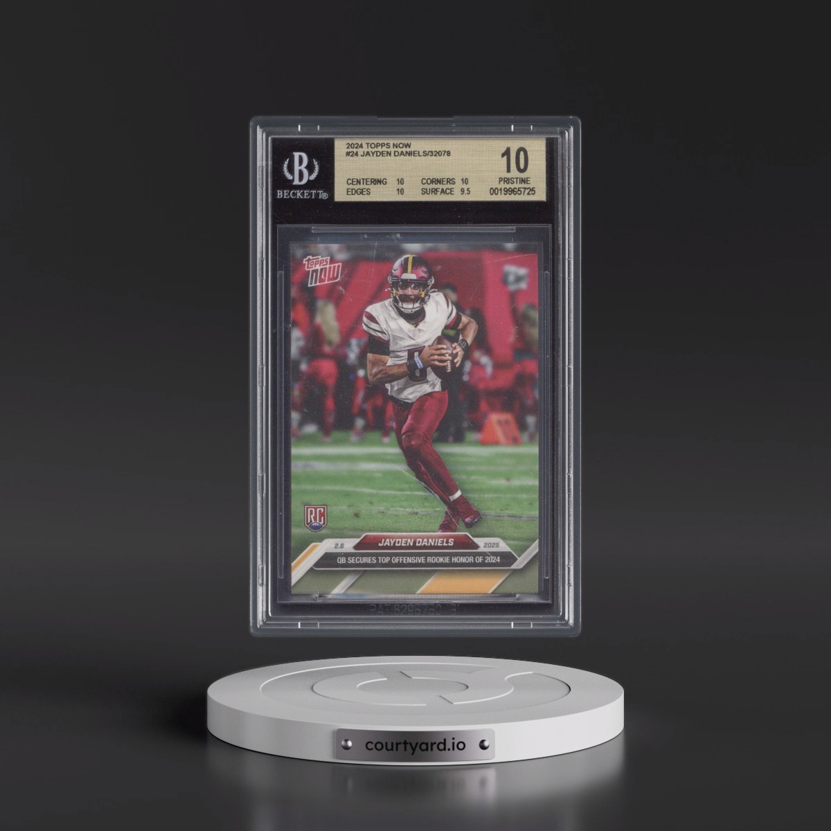 2024 Topps Now #24 Jayden Daniels (BGS 10 PRISTINE)