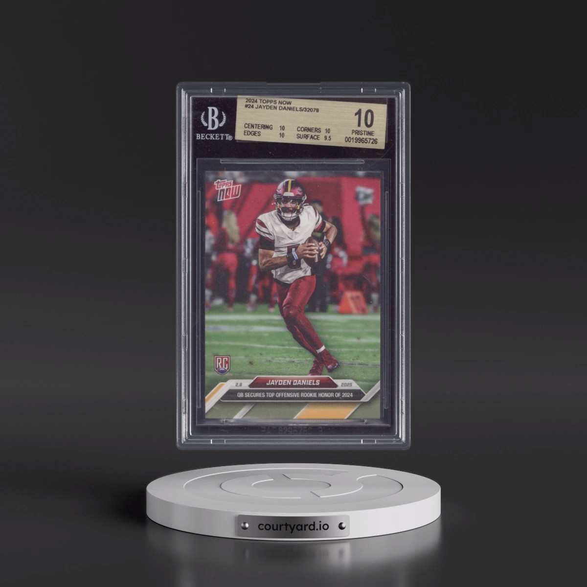 2024 Topps Now #24 Jayden Daniels (BGS 10 PRISTINE)