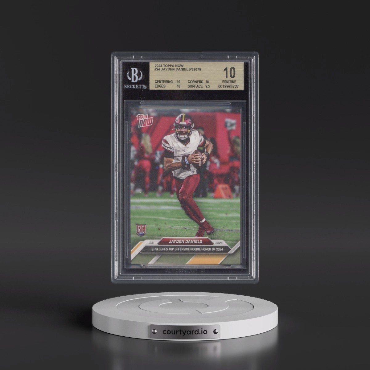 2024 Topps Now #24 Jayden Daniels (BGS 10 PRISTINE)