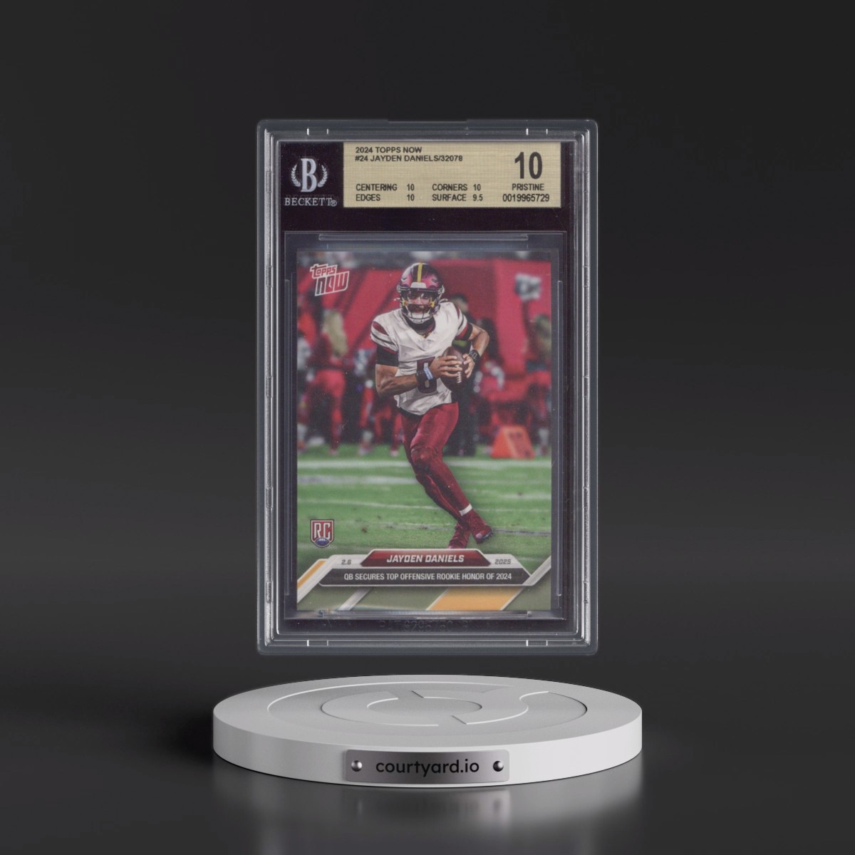 2024 Topps Now #24 Jayden Daniels (BGS 10 PRISTINE)