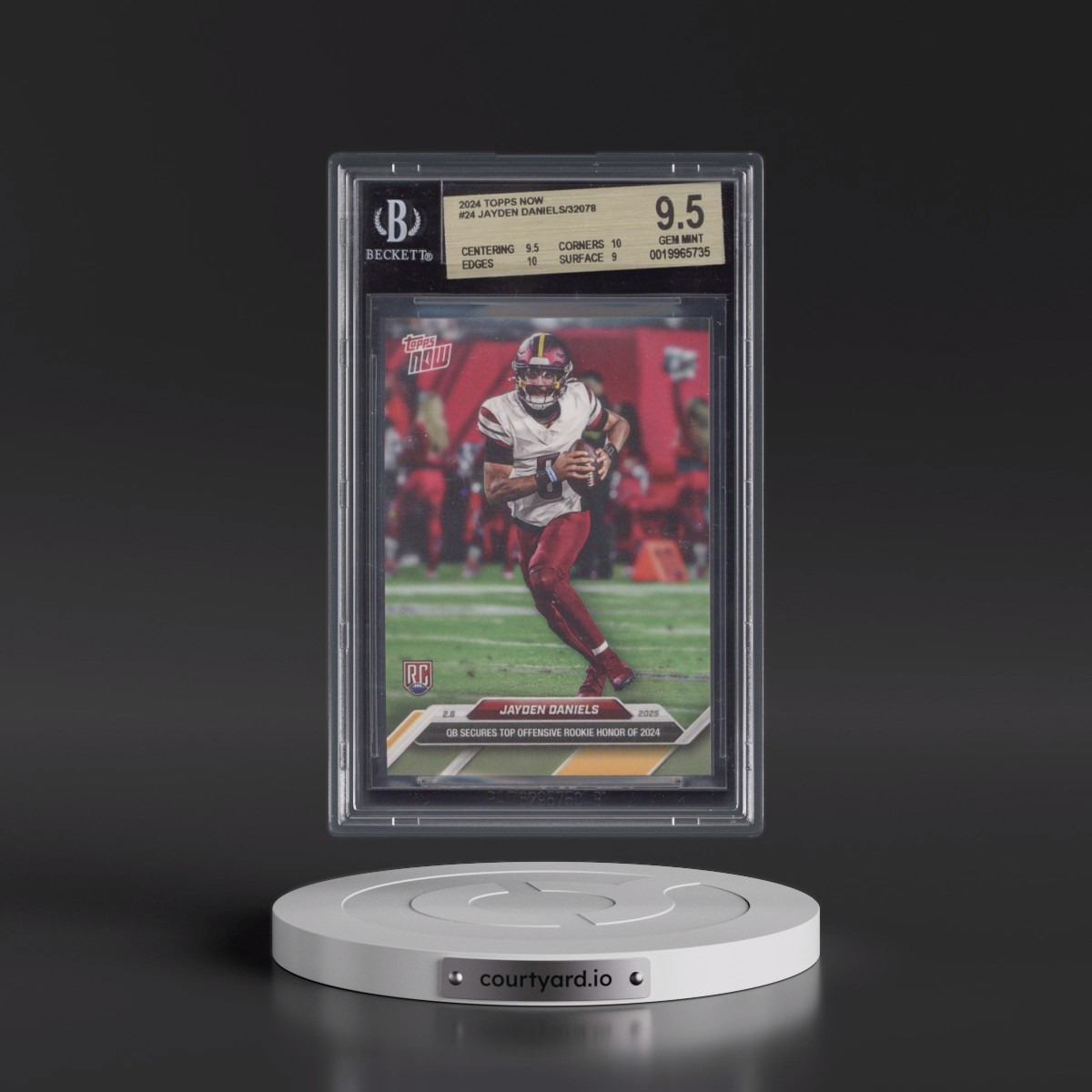 2024 Topps Now #24 Jayden Daniels (BGS 9.5 GEM MINT)