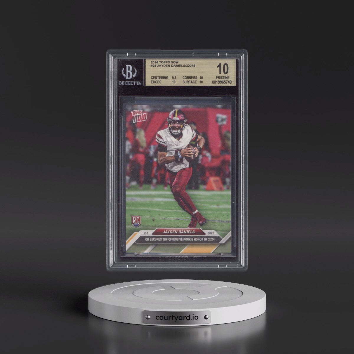 2024 Topps Now #24 Jayden Daniels (BGS 10 PRISTINE)