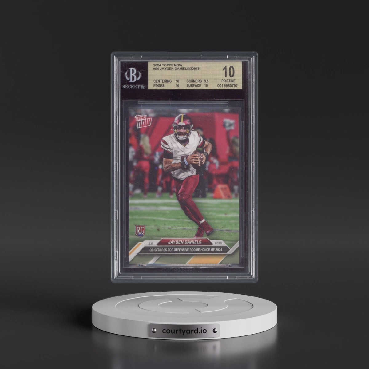 2024 Topps Now #24 Jayden Daniels (BGS 10 PRISTINE)