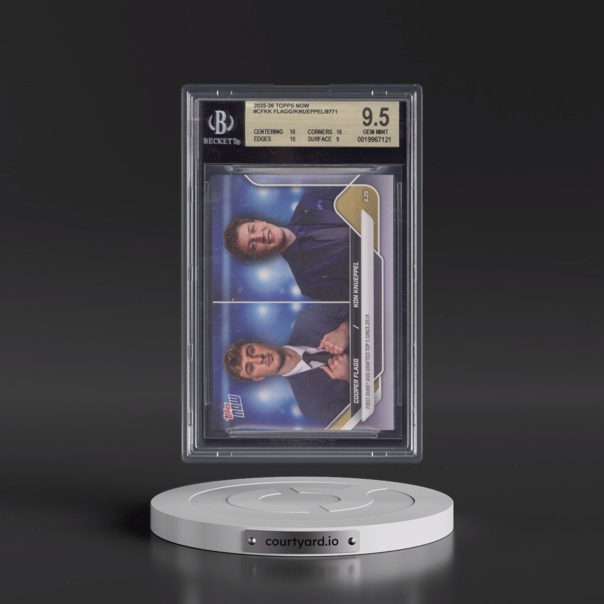 2025 Topps Now #CFKK Cooper Flagg/Kon Knueppel (BGS 9.5 GEM MINT)