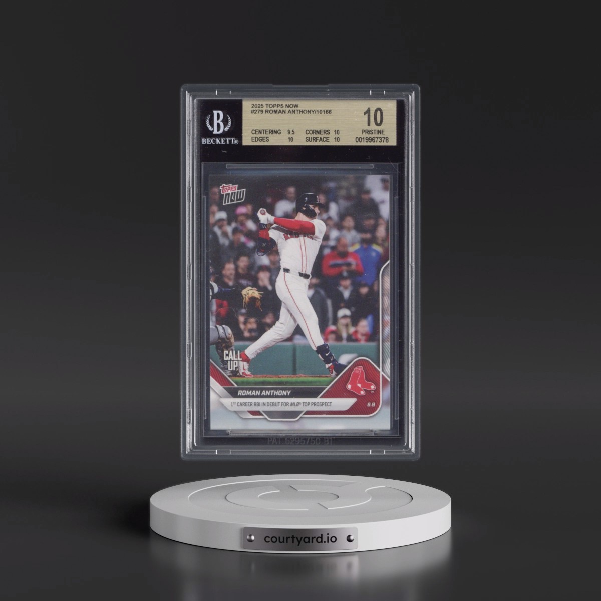 2025 Topps Now #279 Roman Anthony (BGS 10 PRISTINE)