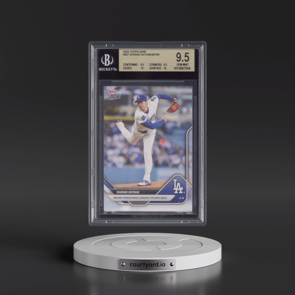 2025 Topps Now #307 Shohei Ohtani (BGS 9.5 GEM MINT)