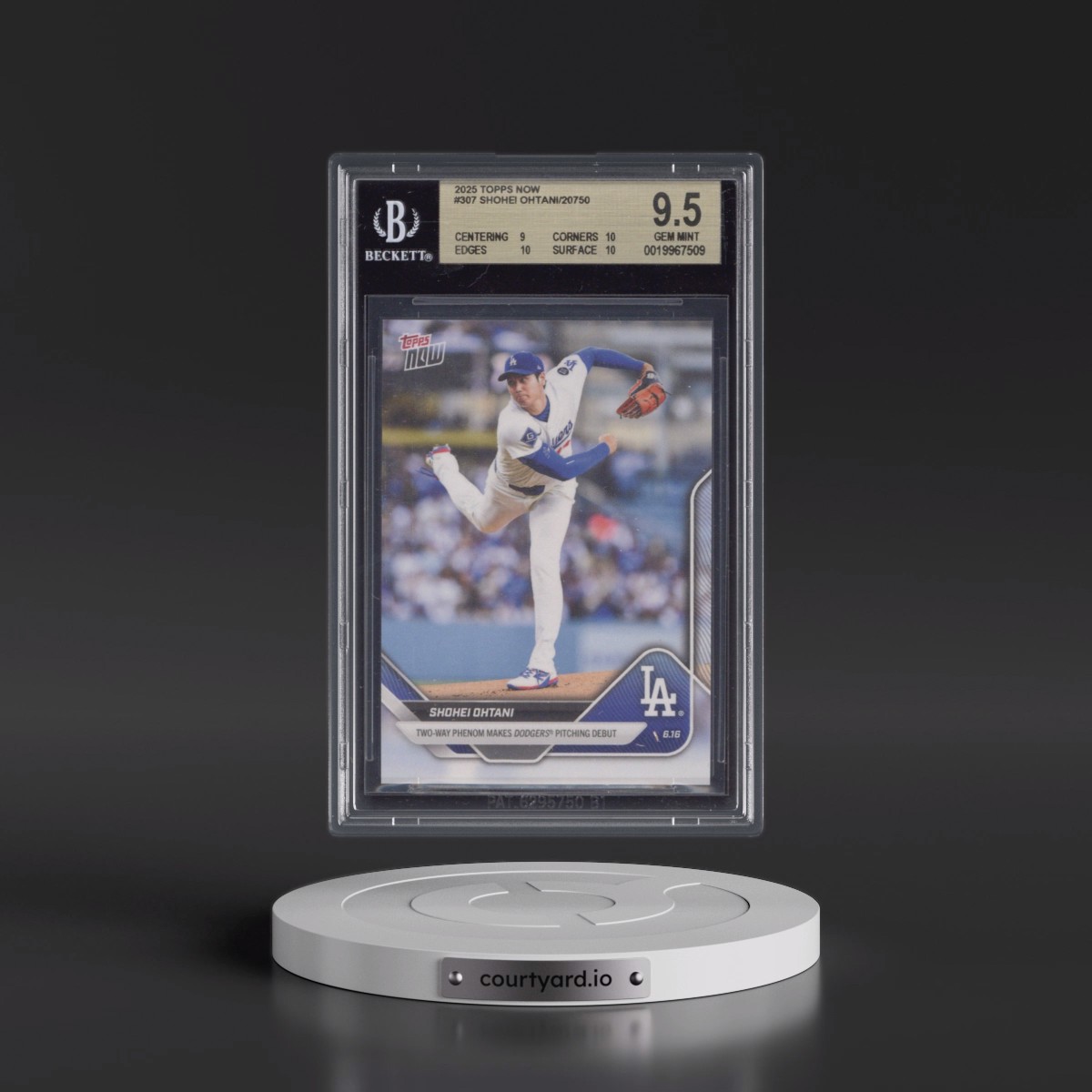 2025 Topps Now #307 Shohei Ohtani (BGS 9.5 GEM MINT)