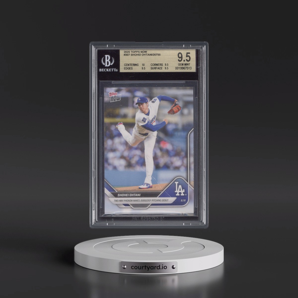 2025 Topps Now #307 Shohei Ohtani (BGS 9.5 GEM MINT)
