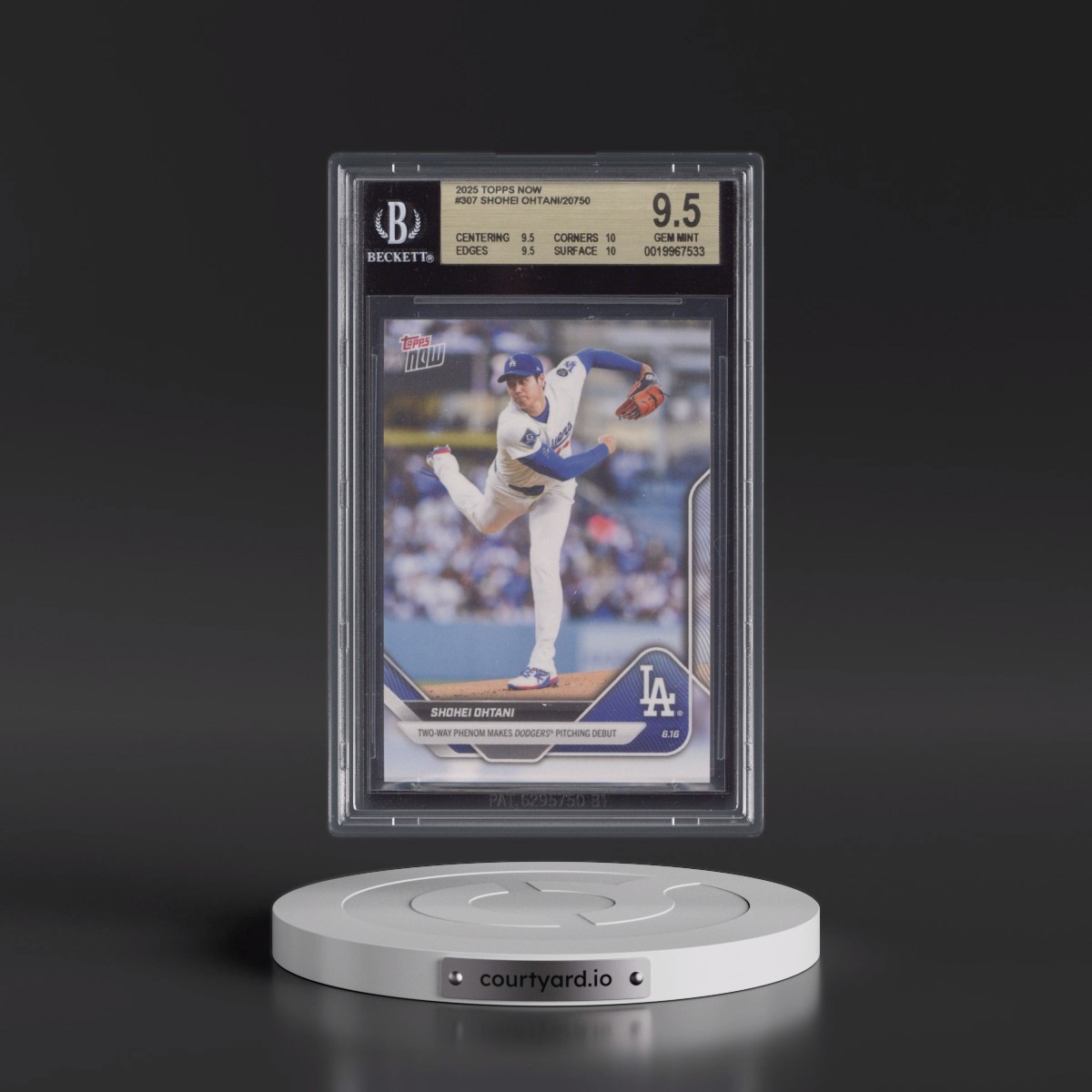 2025 Topps Now #307 Shohei Ohtani (BGS 9.5 GEM MINT)