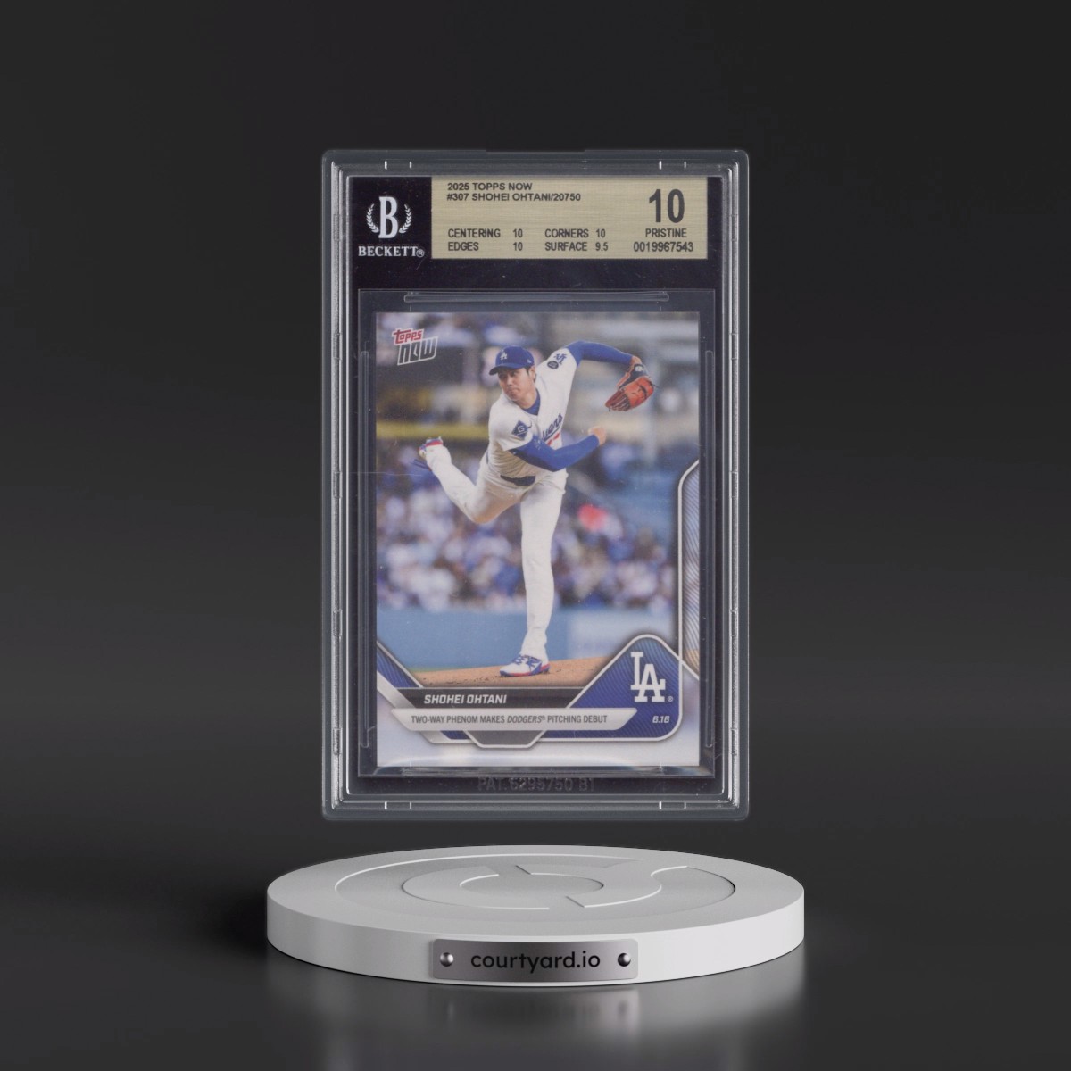 2025 Topps Now #307 Shohei Ohtani (BGS 10 PRISTINE)