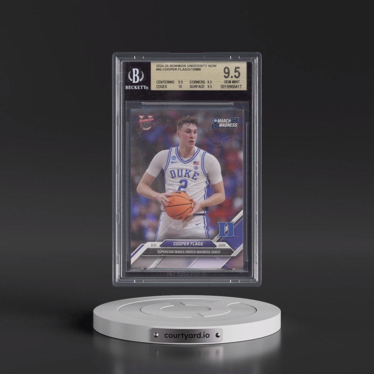 2024 Bowman U Now #95 Cooper Flagg (BGS 9.5 GEM MINT)