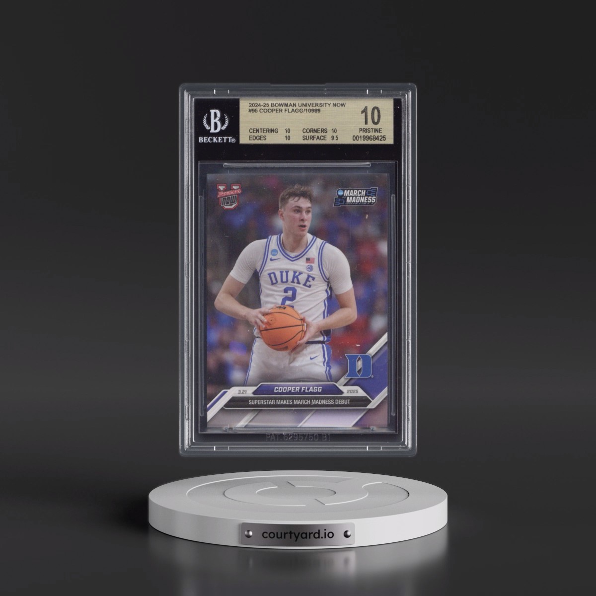 2024 Bowman U Now #95 Cooper Flagg (BGS 10 PRISTINE)