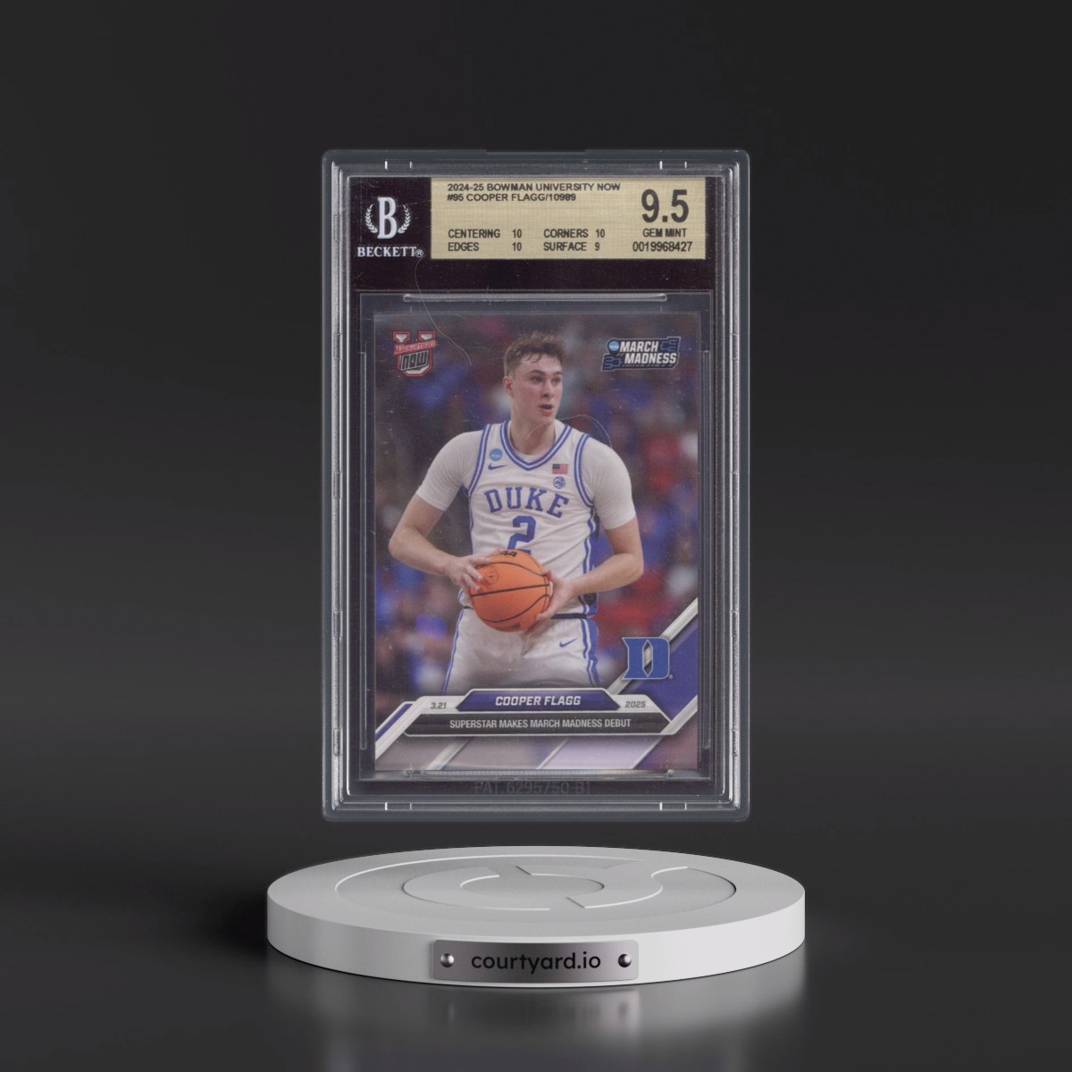 2024 Bowman U Now #95 Cooper Flagg (BGS 9.5 GEM MINT)