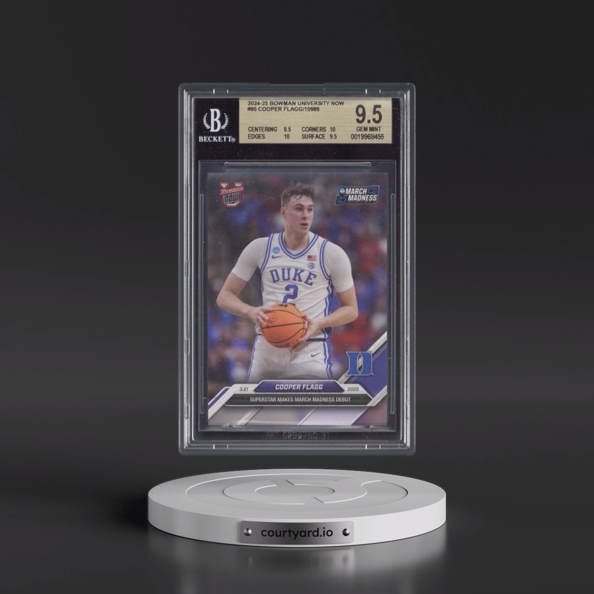 2024 Bowman U Now #95 Cooper Flagg (BGS 9.5 GEM MINT)