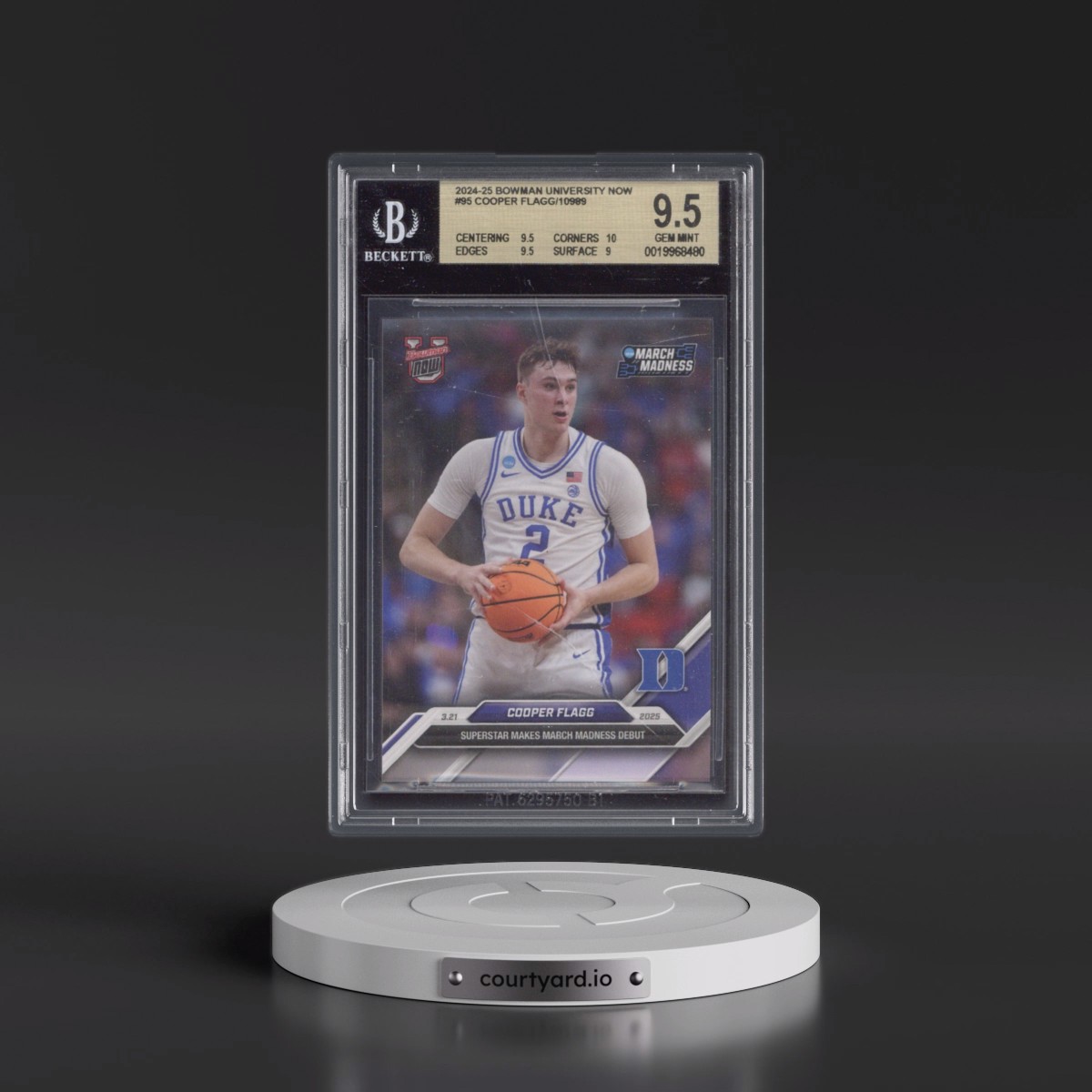 2024 Bowman U Now #95 Cooper Flagg (BGS 9.5 GEM MINT)
