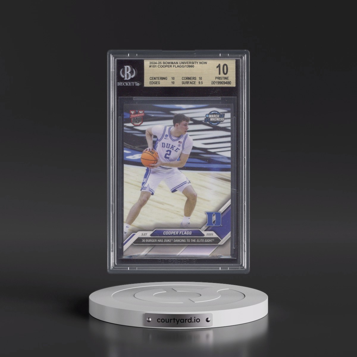 2024 Bowman University Now #101 Cooper Flagg/12660* (BGS 10 PRISTINE)