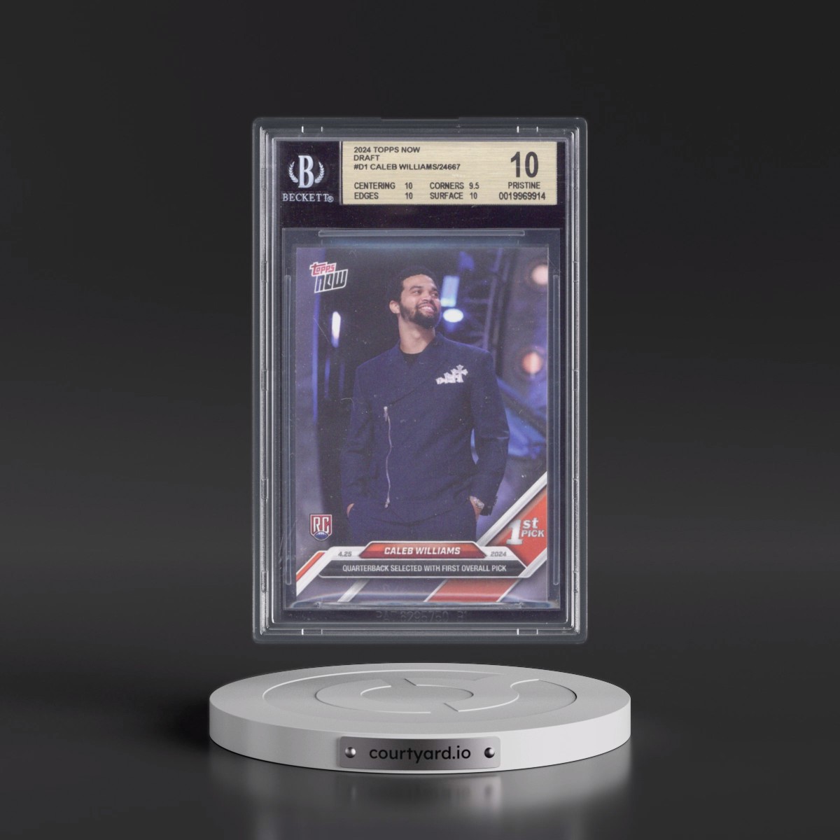 2024 Topps Now #D1 Caleb Williams (BGS 10 PRISTINE)