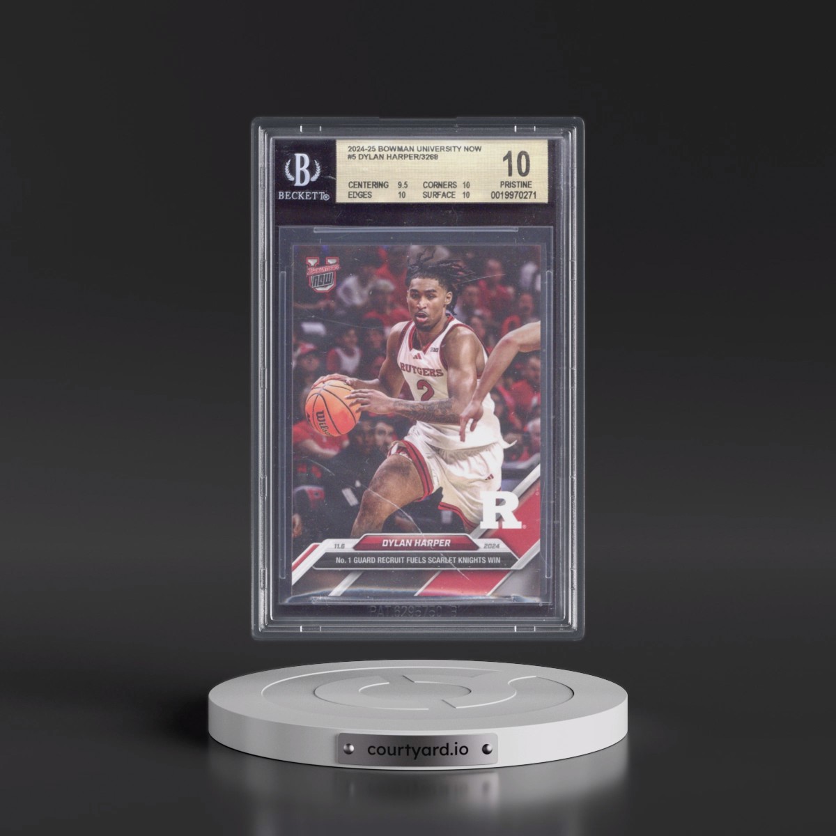 2024 Bowman U Now #5 Dylan Harper (BGS 10 PRISTINE)