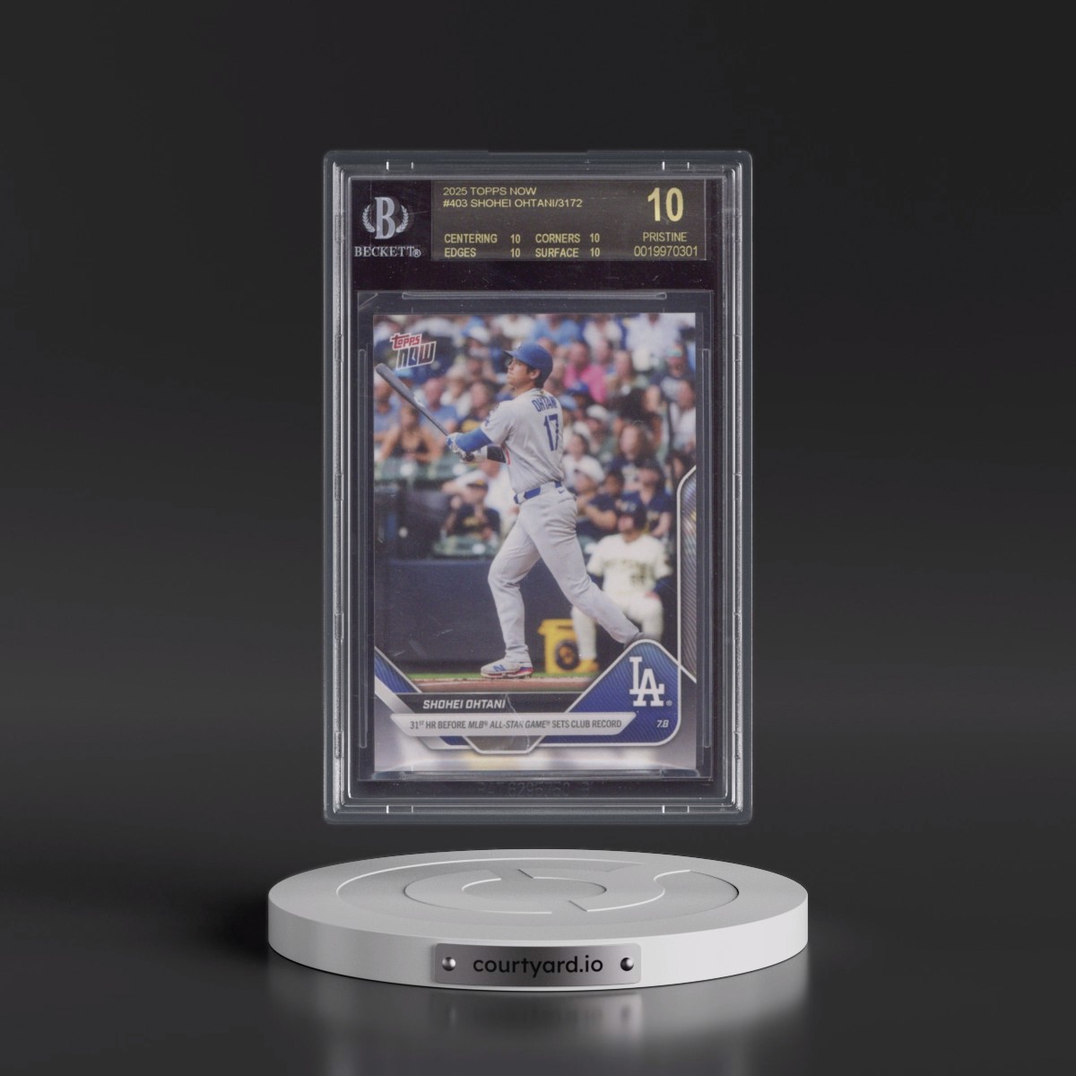 2025 Topps Now #403 Shohei Ohtani (BGS 10 BLACK LABEL)
